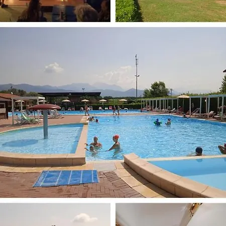 Luxe Mobilehome With Dishwasher And Airconditioning Included Fits 4 Adults And 1 Child, Ameglia, Ligurie, Cinqueterre, North Italy, Beach, Pool, Glamping 캠프장 *